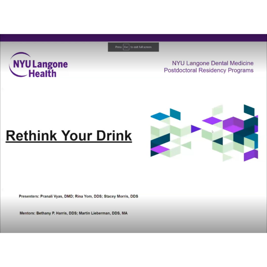 6th Annual Dental Medicine Research Fair NYU Langone Dental